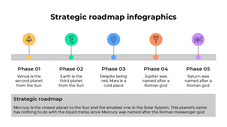 Free Strategic Roadmap Infographics For Powerpoint 5