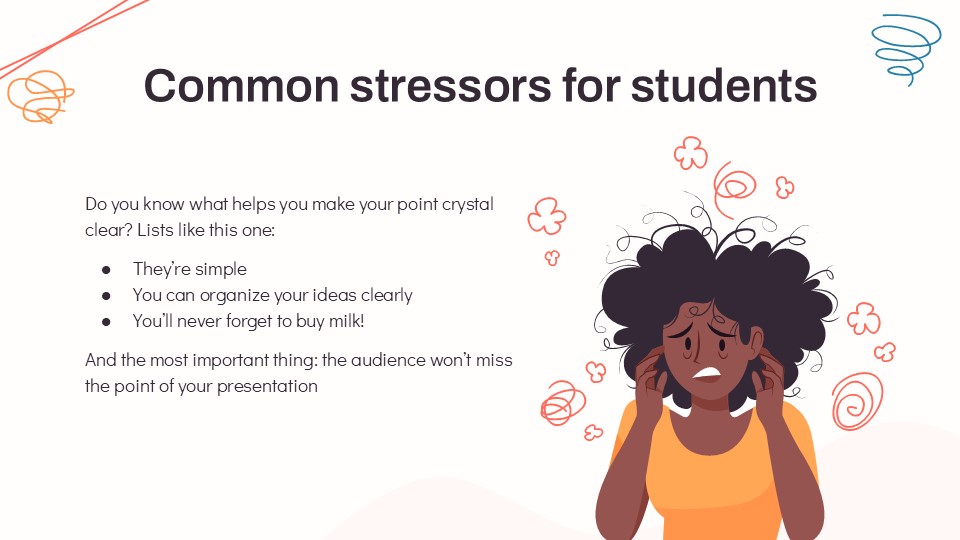 Free Student Stress Management Presentation Theme 6