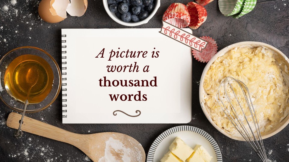 Free Vintage Recipe Book Powerpoint Template 13