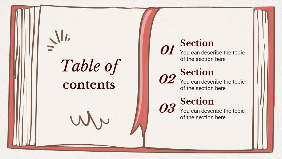 Free Vintage Recipe Book Powerpoint Template 2