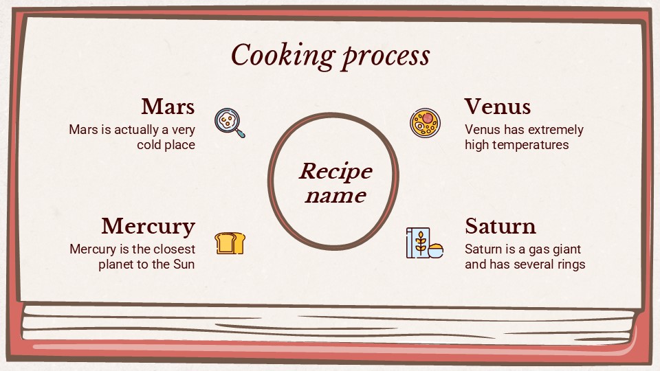 Free Vintage Recipe Book Powerpoint Template 24