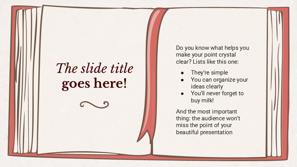 Free Vintage Recipe Book Powerpoint Template 6