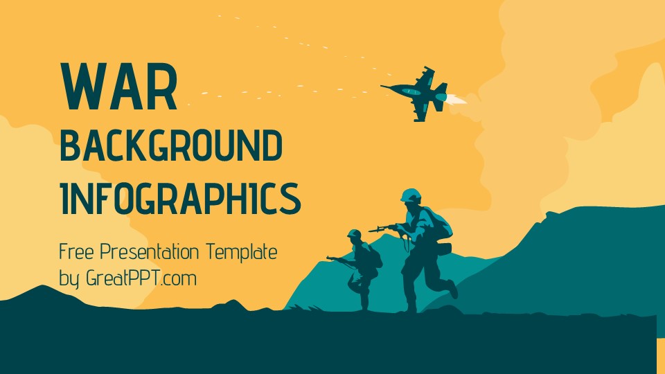 Free War Background Infographics For Powerpoint And Google Slides 1
