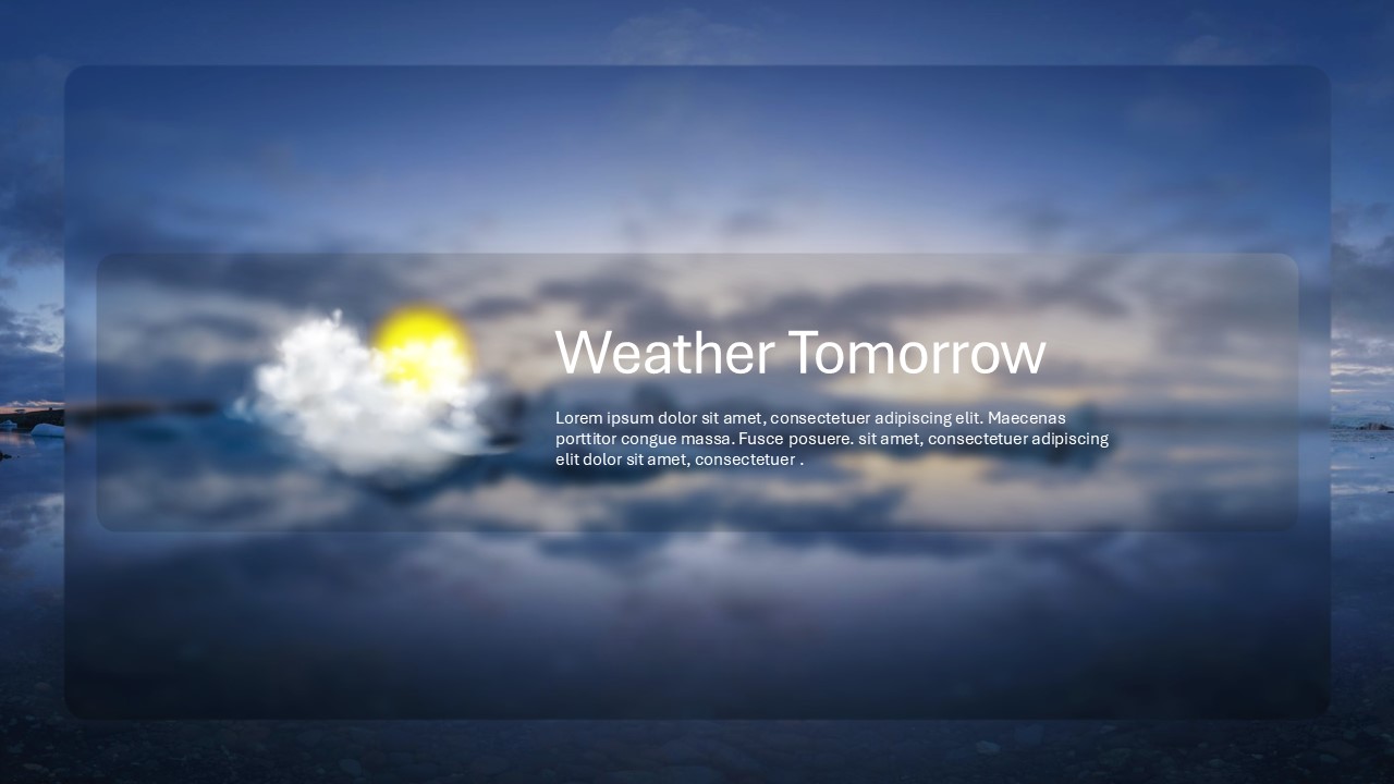 Free Weather Tomorrow Powerpoint Template 1