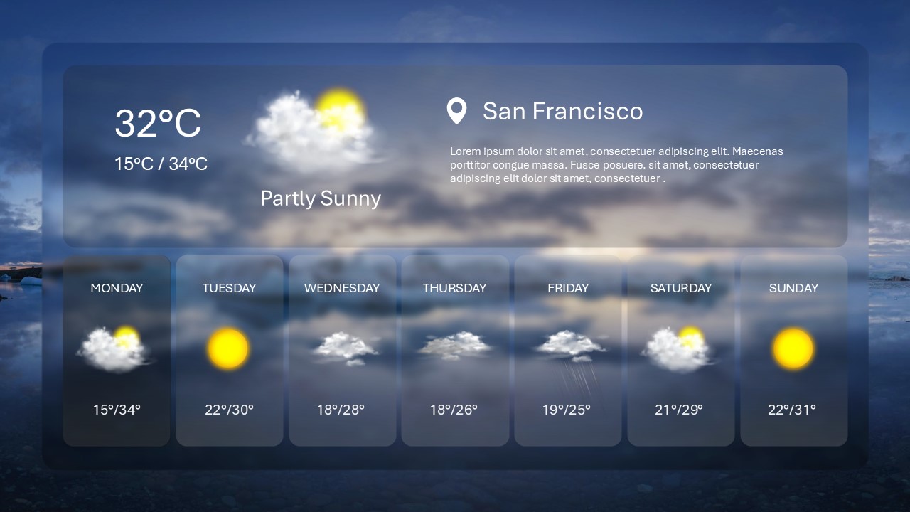 Free Weather Tomorrow Powerpoint Template 2