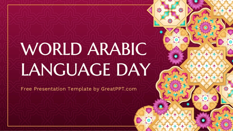 Free World Arabic Language Day Presentation Theme 1
