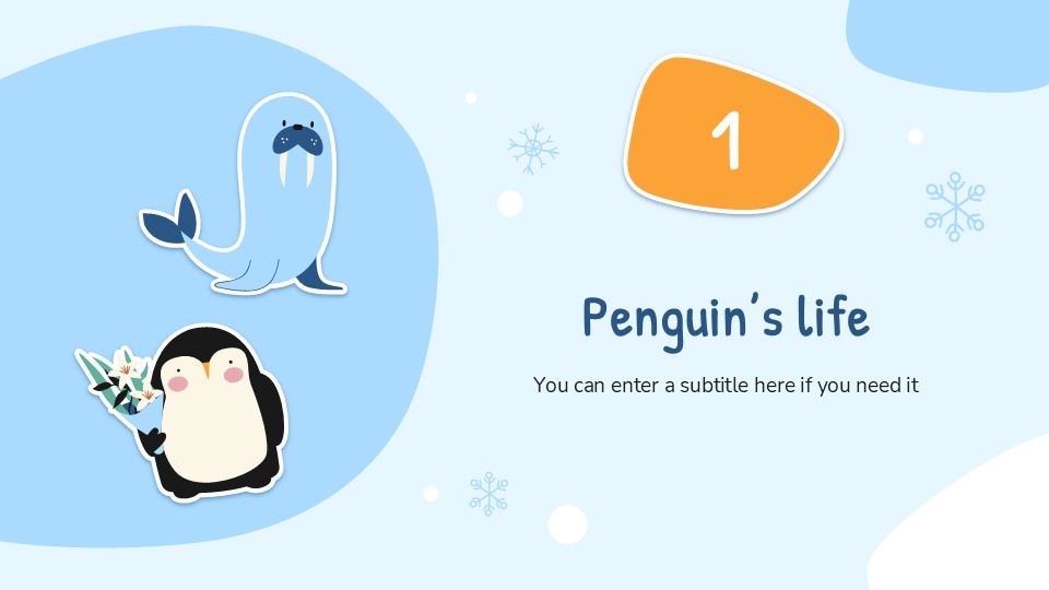 Free World Penguin Day Presentation Template 4