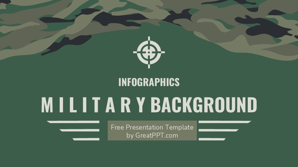Military Background Infographics For Powerpoint And Google Slides 1