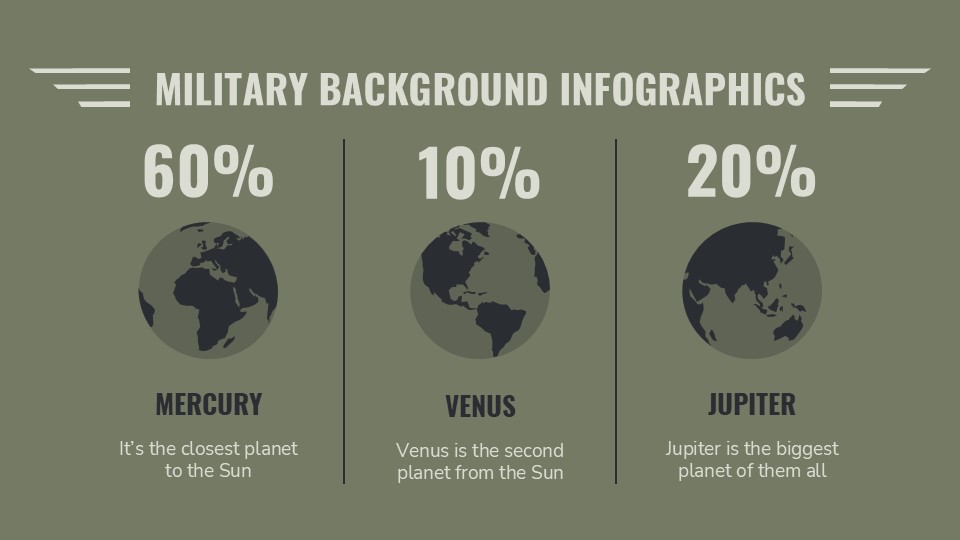 Military Background Infographics For Powerpoint And Google Slides 5