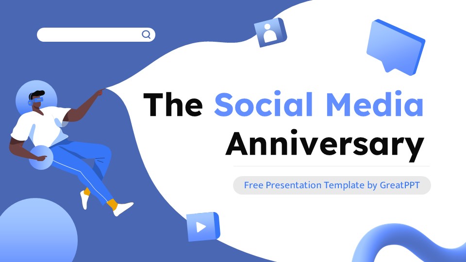 The Social Media Anniversary Presentation Template 1