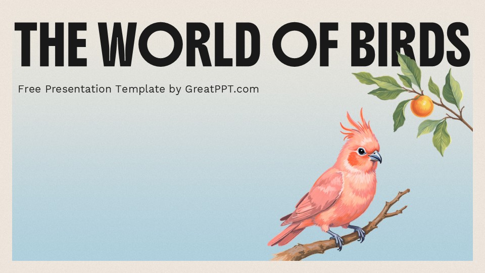 The World Of Birds Presentation Template 1