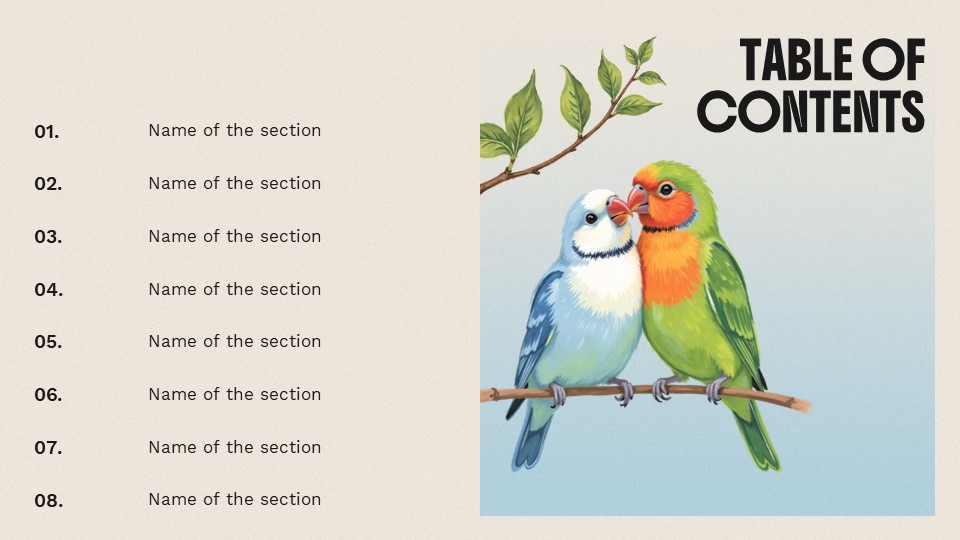 The World Of Birds Presentation Template 2