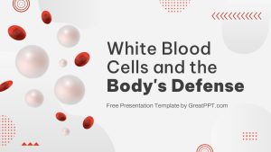 White Blood Cells And The Body's Defense Presentation Theme 1