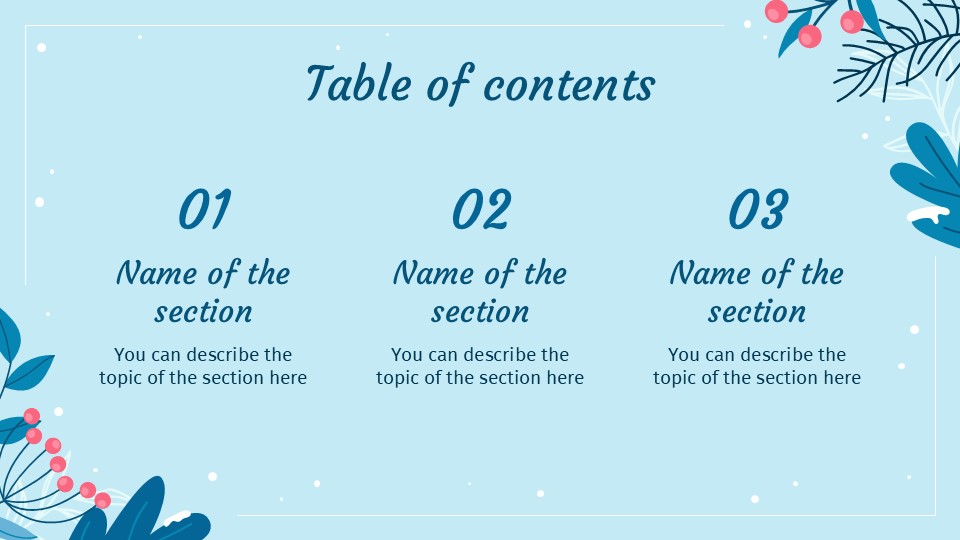 Winter Background Powerpoint Template 2