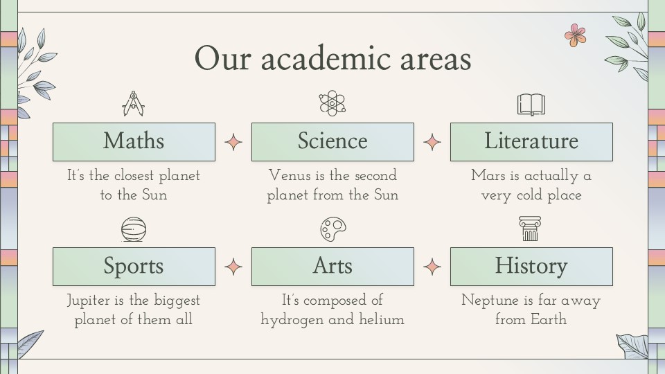 Cottagecore And Geometric Aesthetic School Center Presentation 10