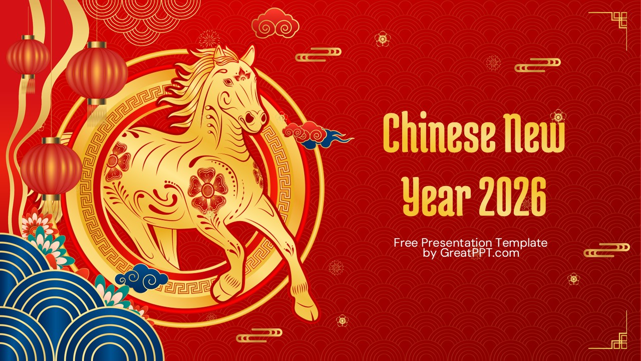 Free 2026 Chinese New Year Powerpoint Template 1