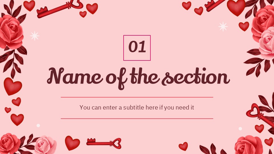 Free Beautiful Hearts And Love Presentation Theme 4