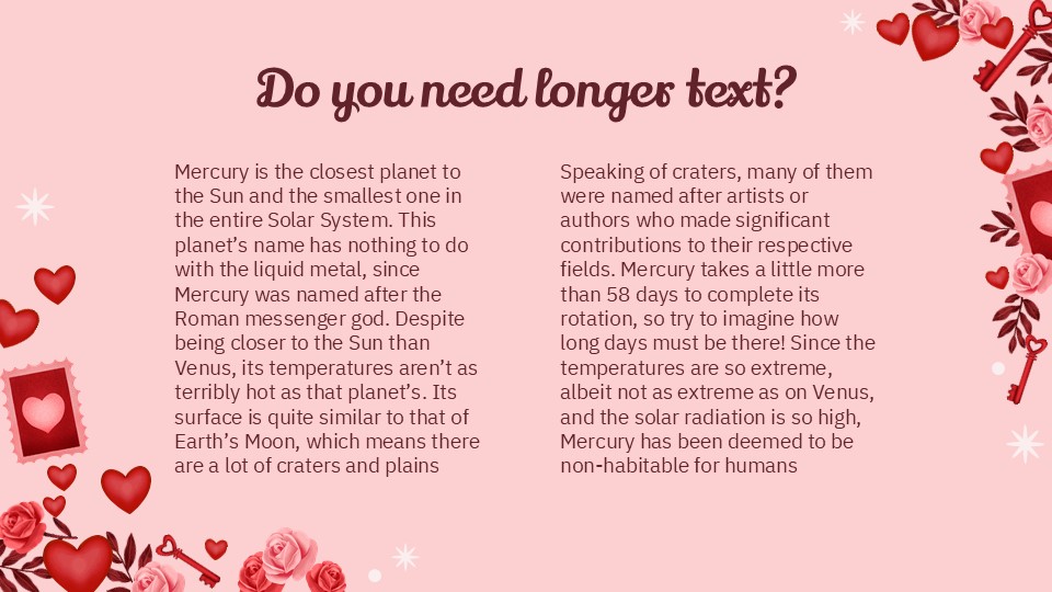 Free Beautiful Hearts And Love Presentation Theme 5