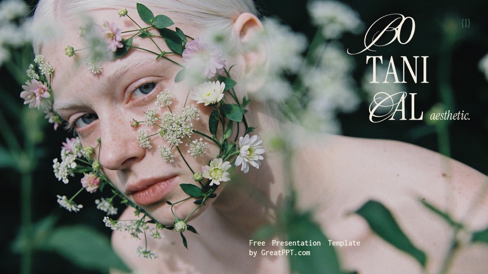 Free Botanical Aesthetic Presentation Theme 1