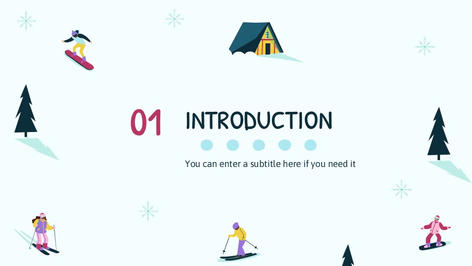 Free Canadian Skiing Season Presentation Theme 4