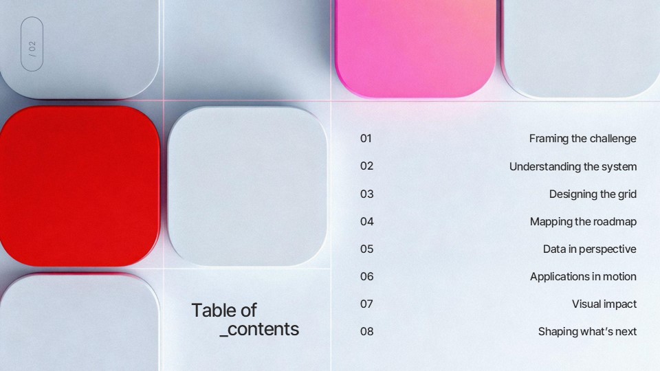 Free Fictional Grid Presentation Theme 2