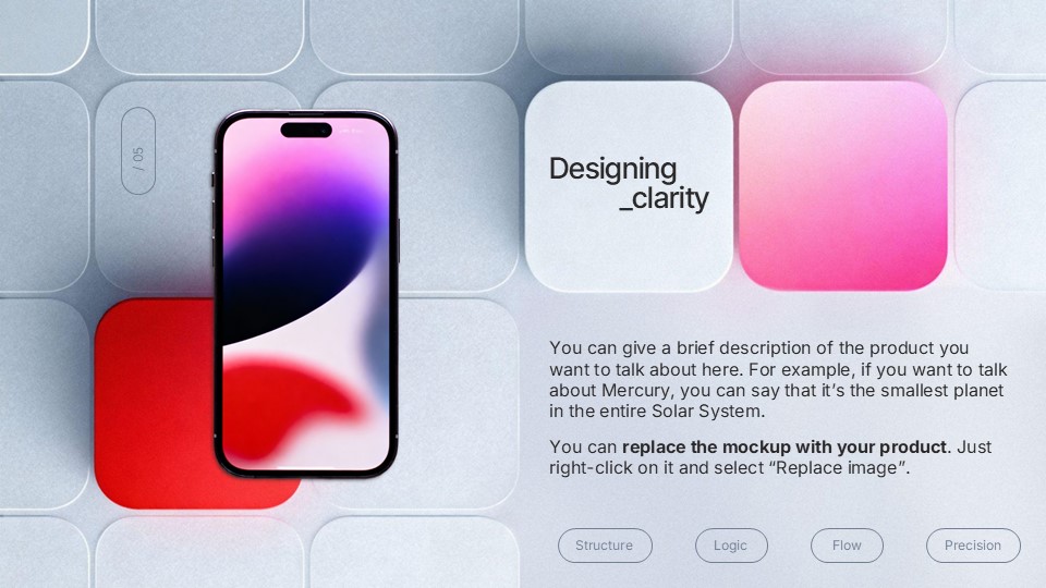 Free Fictional Grid Presentation Theme 5