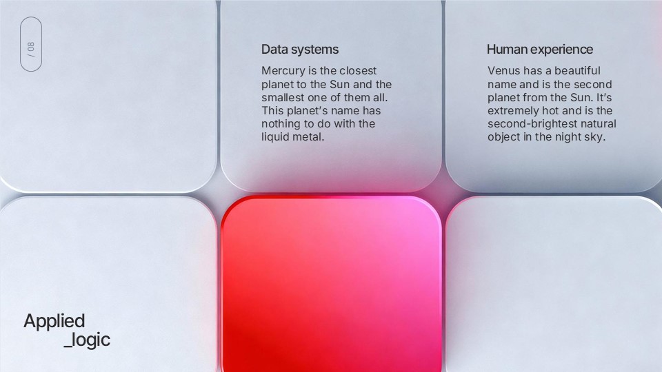 Free Fictional Grid Presentation Theme 8