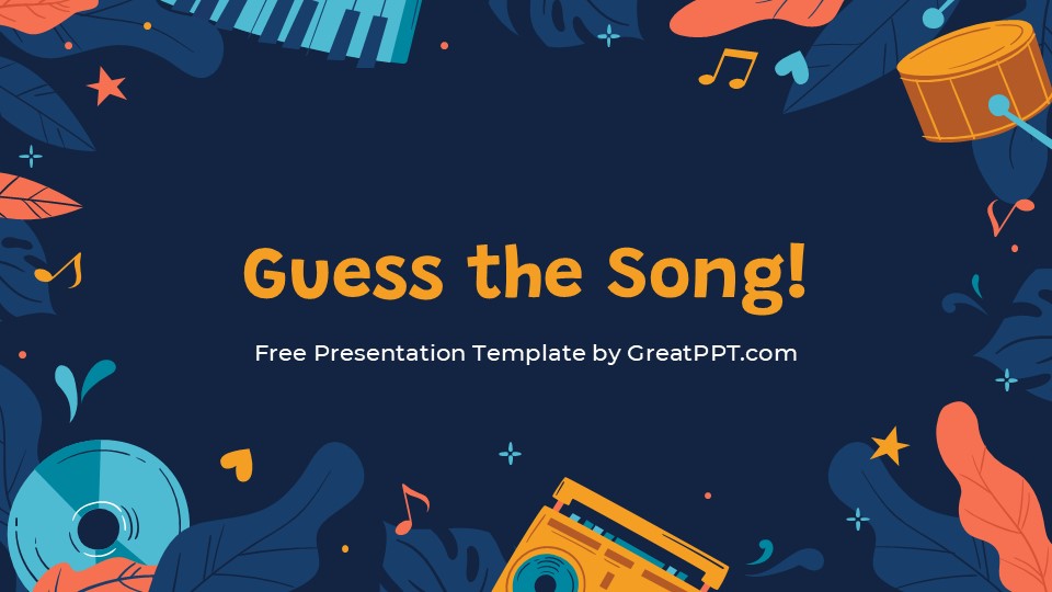 Free Guess The Song Powerpoint Template Google Slides Theme 1