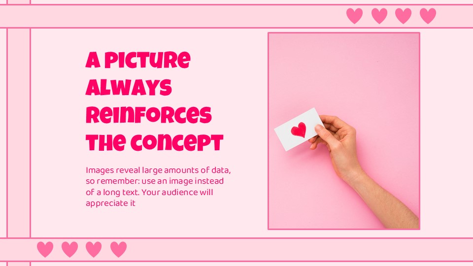 Free Lovely Candy Hearts Presentation Theme 14