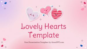Free Lovely Hearts Template Presentation Theme 1