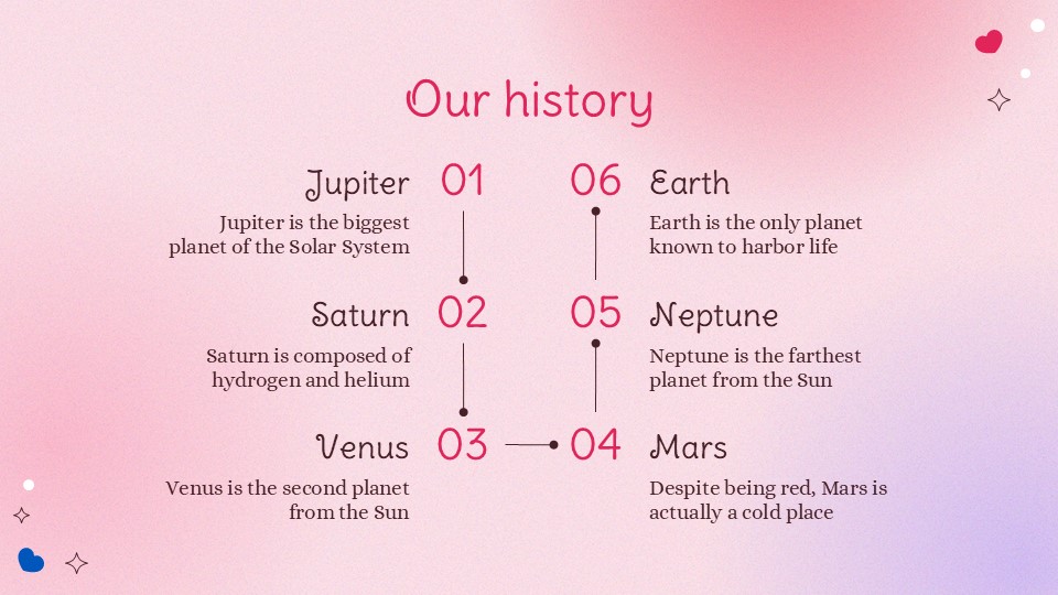 Free Lovely Hearts Template Presentation Theme 13