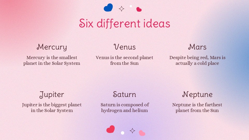 Free Lovely Hearts Template Presentation Theme 8