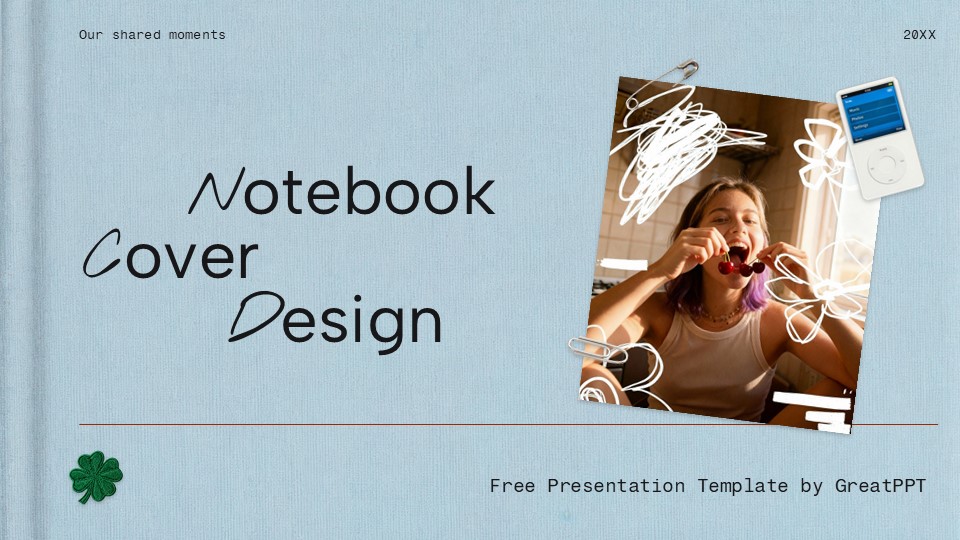 Free Notebook Cover Design Presentation Theme 1