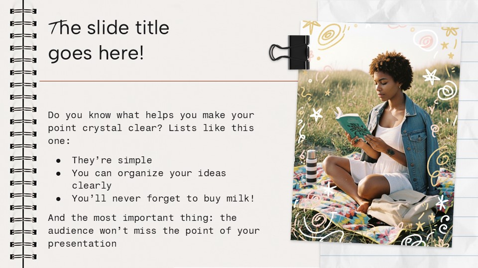 Free Notebook Cover Design Presentation Theme 5