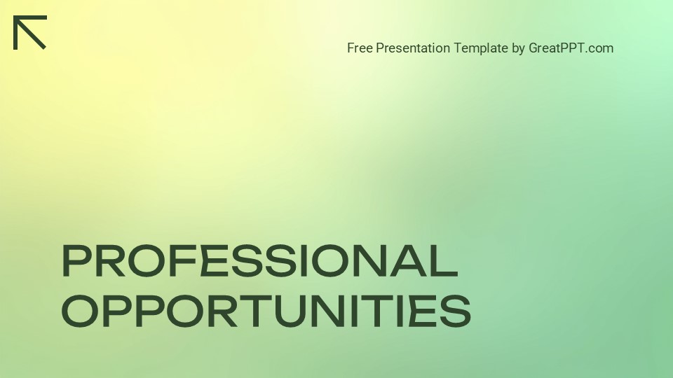 Free Professional Opportunities Presentation Theme 1