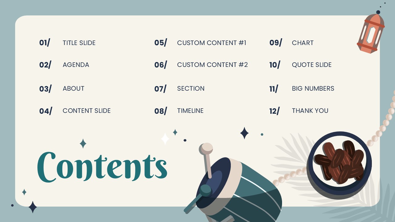 Free Ramadan Kareem Powerpoint Template 2