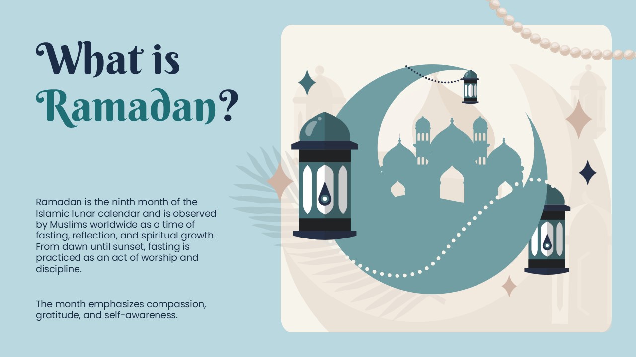 Free Ramadan Kareem Powerpoint Template 3