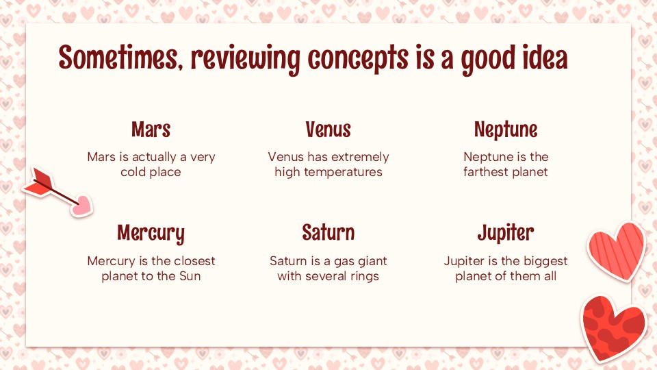 Free Valentine Hearts Presentation Theme 10