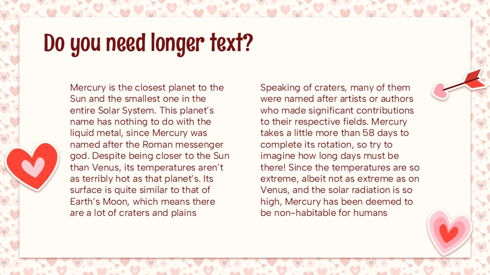 Free Valentine Hearts Presentation Theme 5