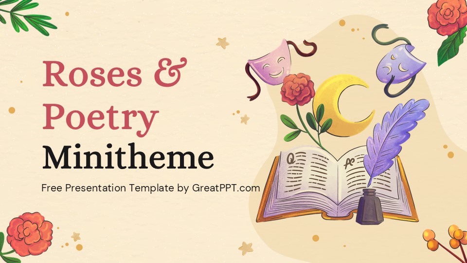 Roses And Poetry Presentation Minitheme 1
