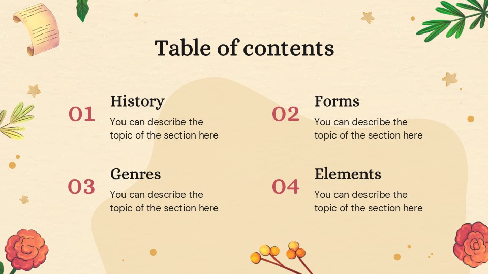 Roses And Poetry Presentation Minitheme 2