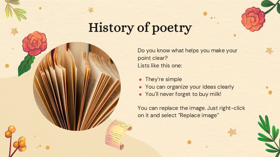Roses And Poetry Presentation Minitheme 5