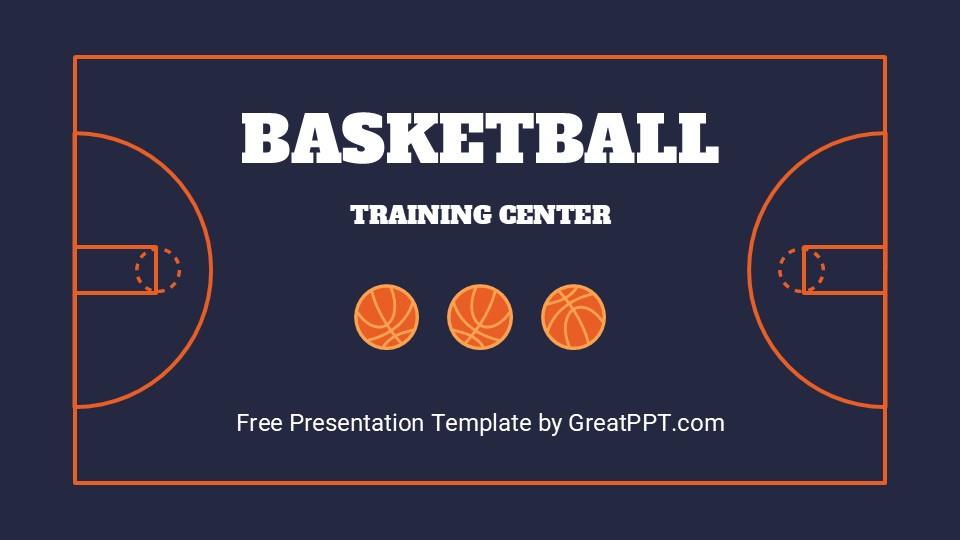 Free Basketball Training Center Presentation Theme 1