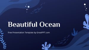 Free Beautiful Ocean Presentation Theme 1