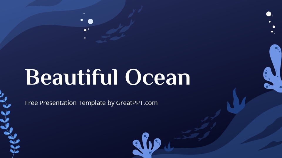 Free Beautiful Ocean Presentation Theme 1