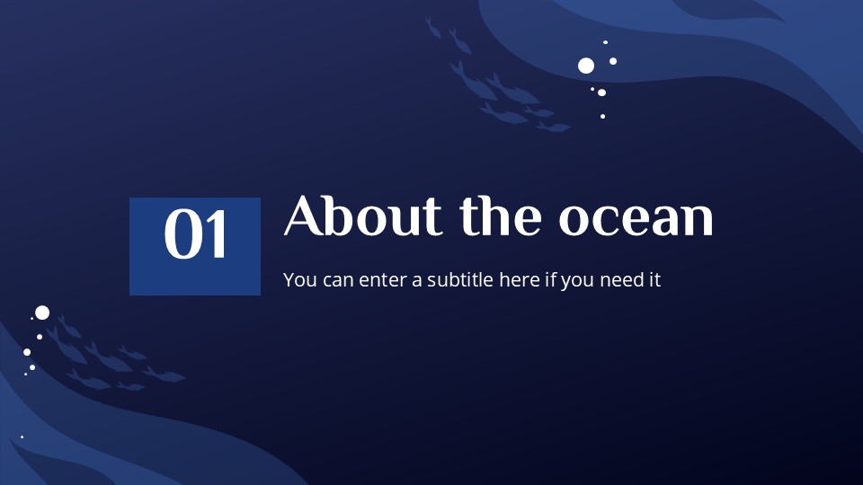 Free Beautiful Ocean Presentation Theme 4