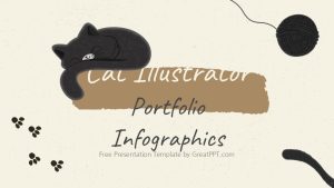 Free Cat Illustrator Portfolio Infographics 1