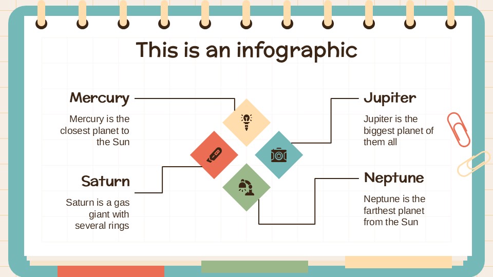 Free Creative Grid Notebook Presentation Theme 23