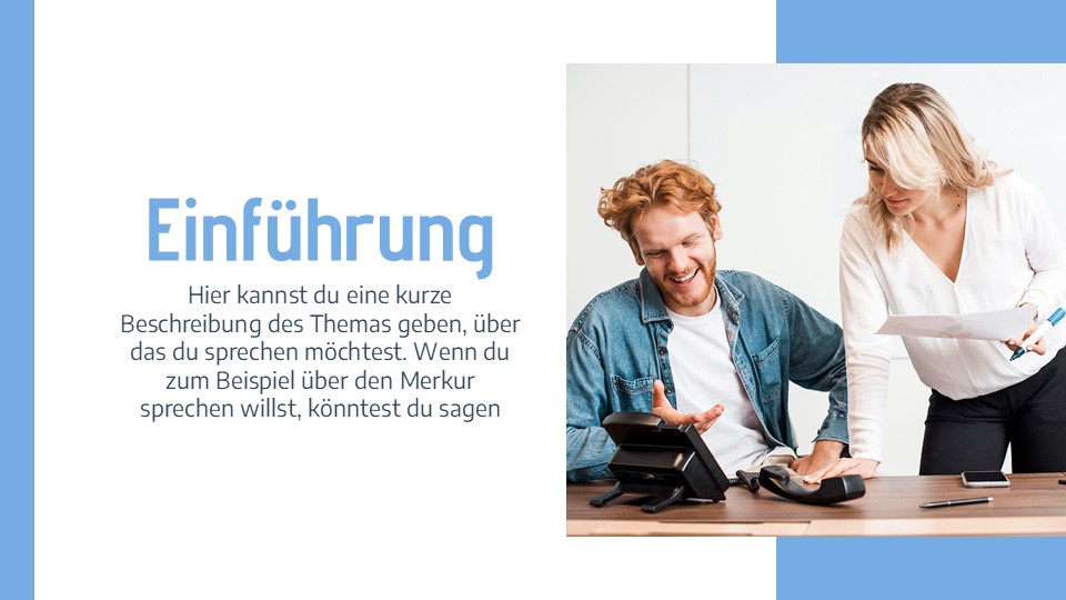 Free Minimalist Blue Business Plan Presentation Theme 3