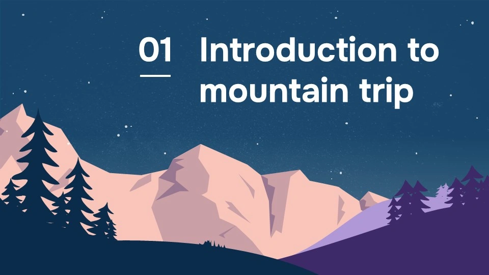 Free Mountain Trip Powerpoint Template 4